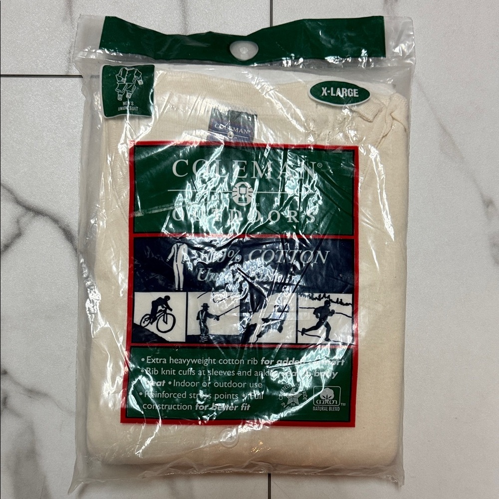 Coleman Cream Cotton Unionsuit X-Large